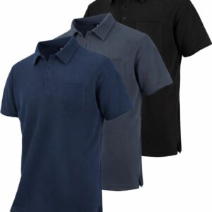 Men's Short Sleeve Polo Shirt w/ Pocket
