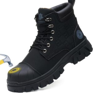 Kelodon Waterproof Steel Toe Boots - Black