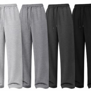 Jogger Open Bottom Baggy Drawstring Pants with Pockets