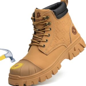 Kelton Waterproof Steel Toe Boots - Brown