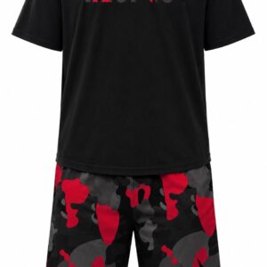 WDIRARA Men's Big and Tall 2 Piece Outfits - Red